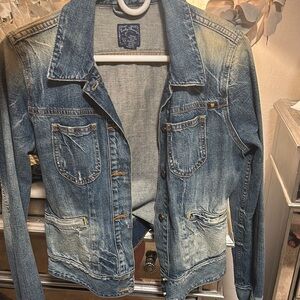 Lucky Brand 2010 Denim Cropped & Fitted Jacket